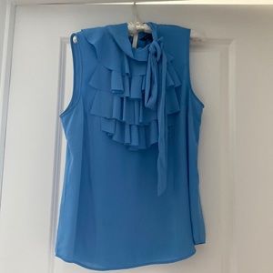 Banana Republic sleeveless ruffle blouse